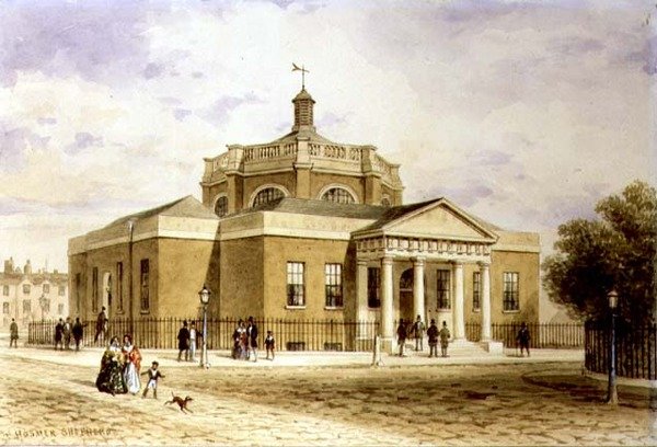 The Guildhall, Westminster (akvarel na papíře) od Thomas Hosmer Shepherd