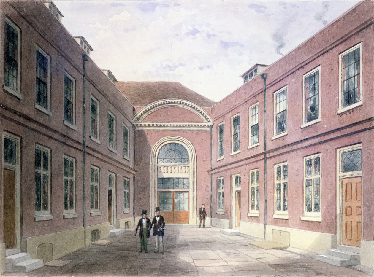 The Inner Court of Girdlers Hall Basinghall Street, 1853 od Thomas Hosmer Shepherd