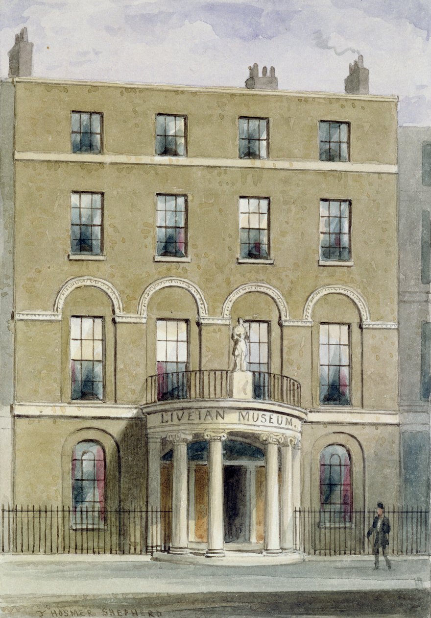 Liverian Museum, 1850 od Thomas Hosmer Shepherd