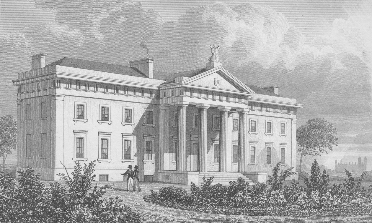 The New Caledonian Asylum (rytina) (černobílá fotografie) od Thomas Hosmer Shepherd
