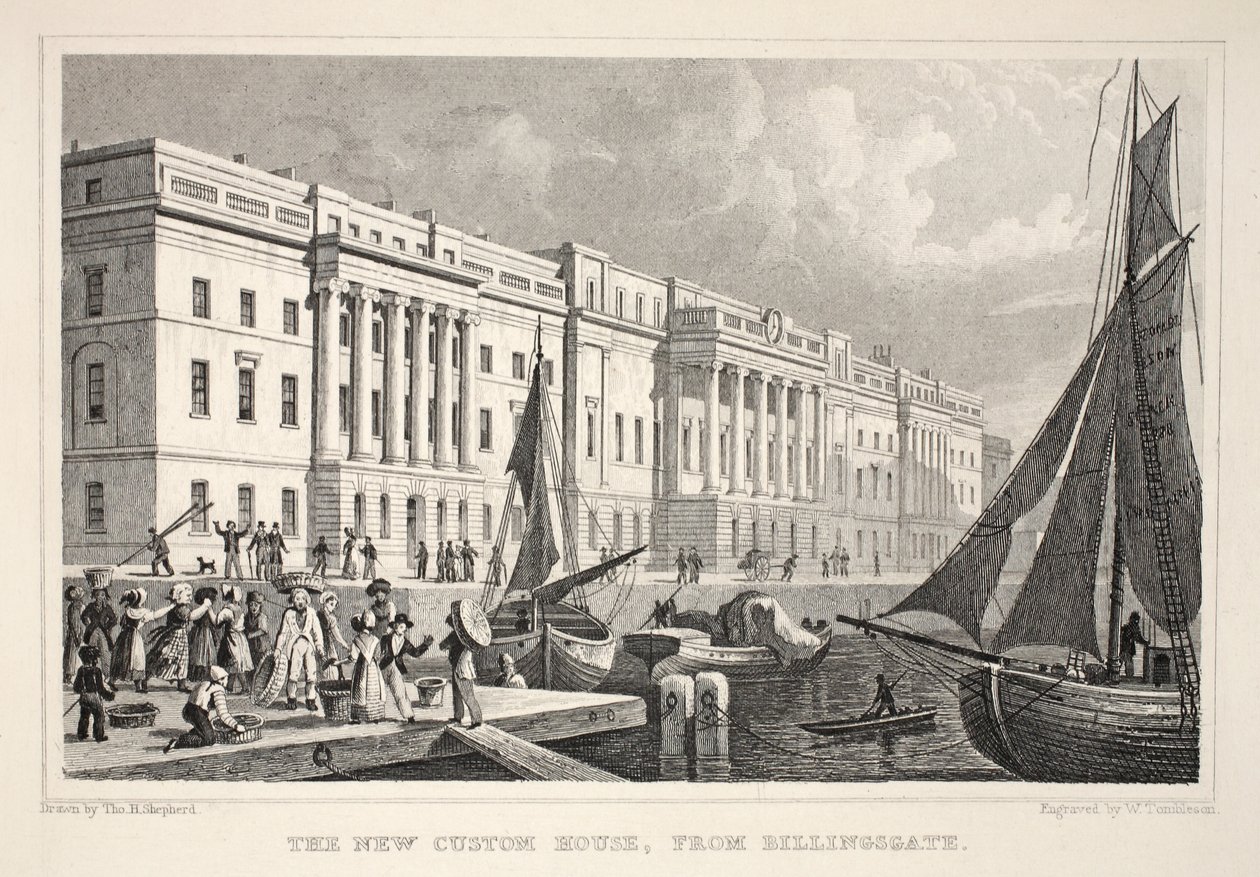 The New Custom House, z Billingsgate, z hospody 