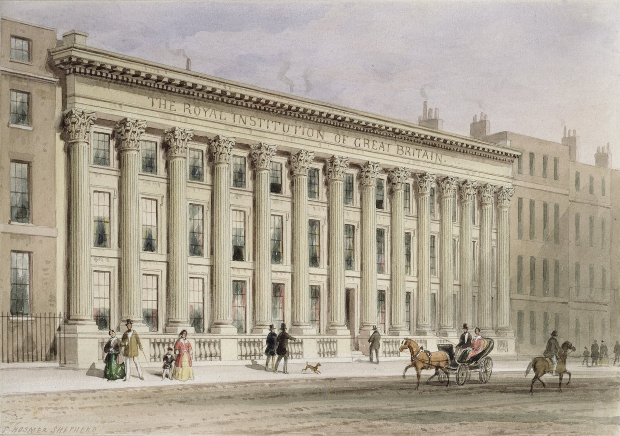 Královská instituce Velké Británie, Albemarle Street, c.1838 od Thomas Hosmer Shepherd