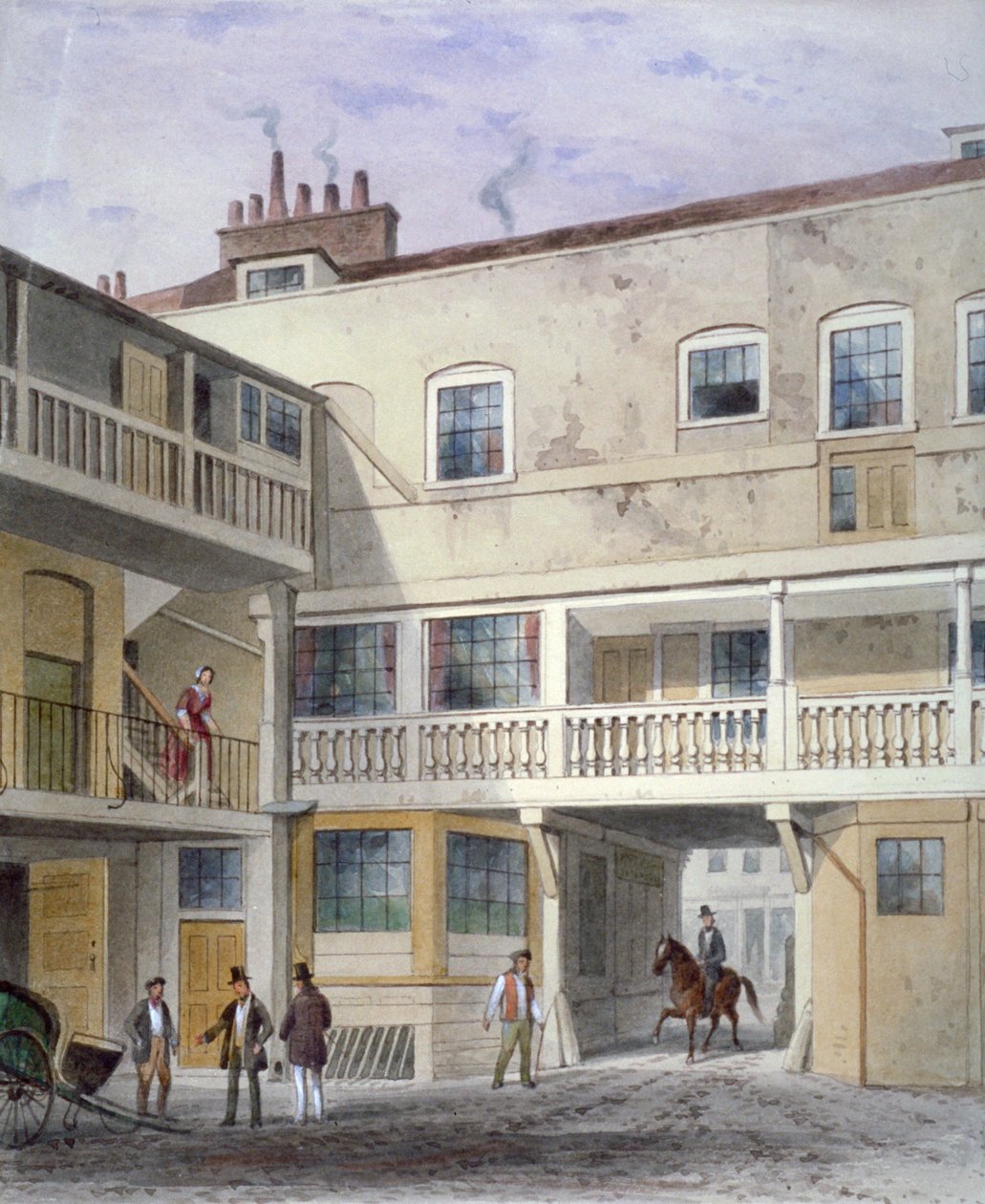 The Three Kings Inn na Piccadilly, Westminster, Londýn, 1856 od Thomas Hosmer Shepherd