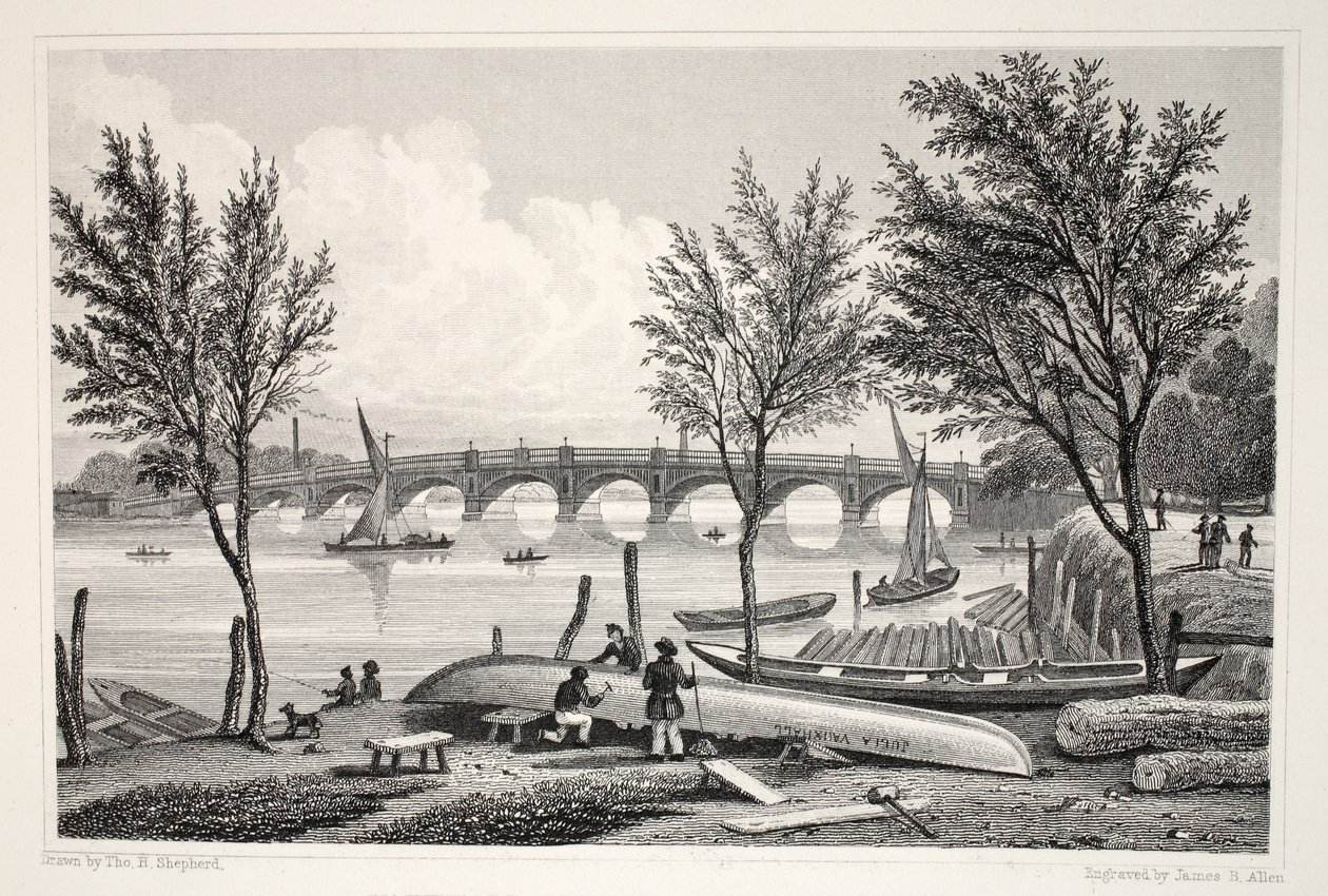 Vauxhall Bridge from Millbank, z hospody "London and it