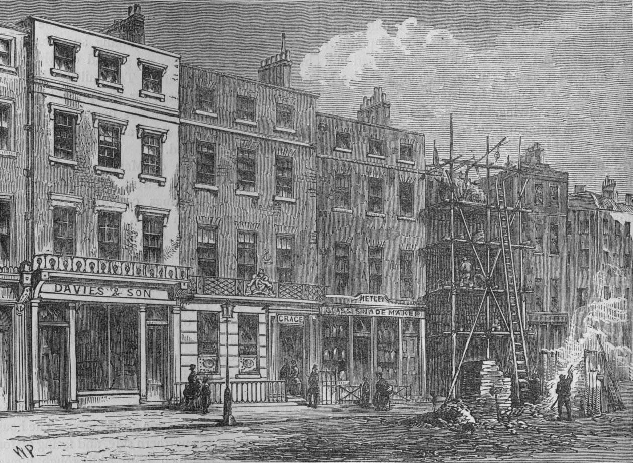 Wigmore Street, Westminster, Londýn, 1820 1878 od Thomas Hosmer Shepherd