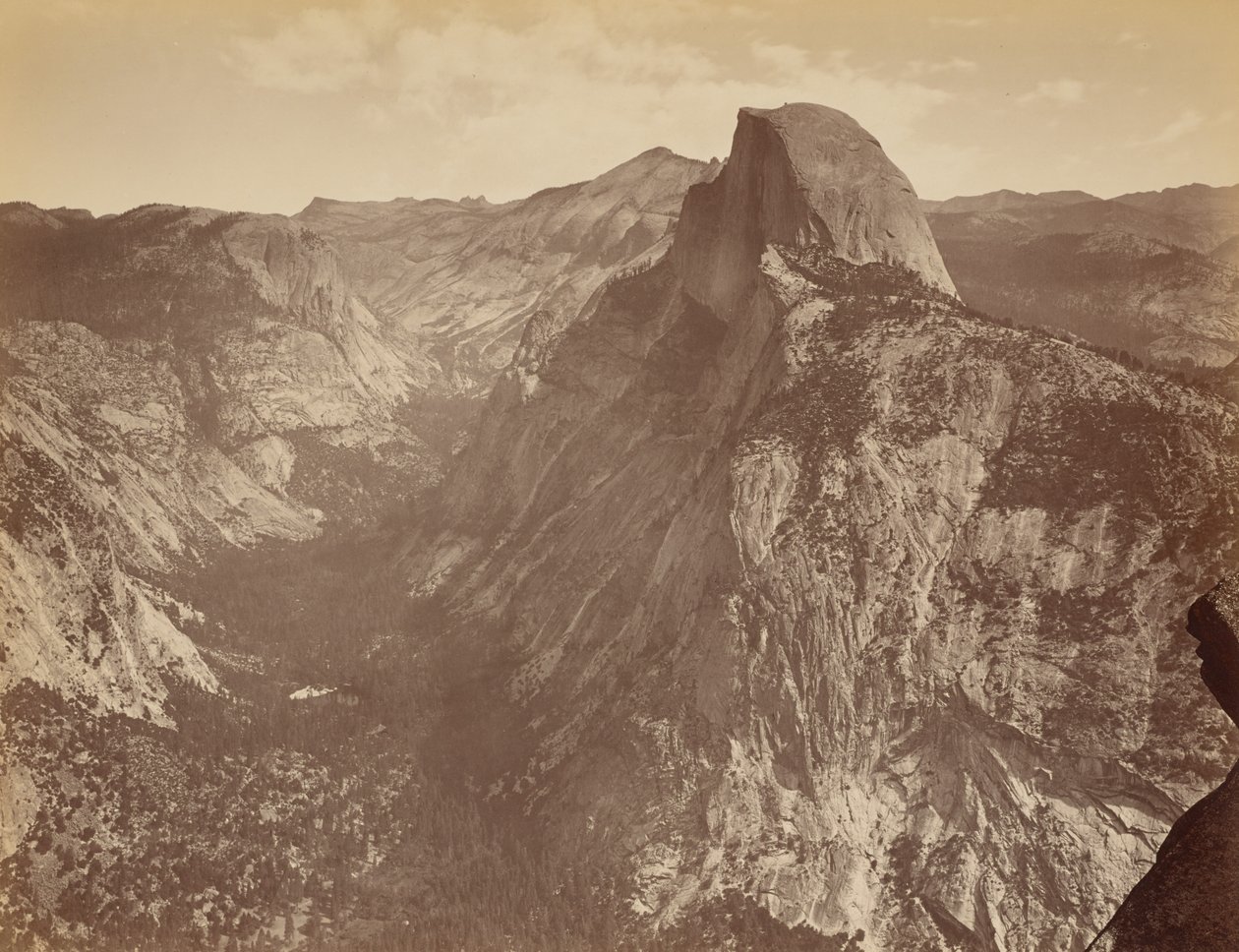 [Half Dome z Glacier Point, Yosemity] od Thomas Houseworth and Company