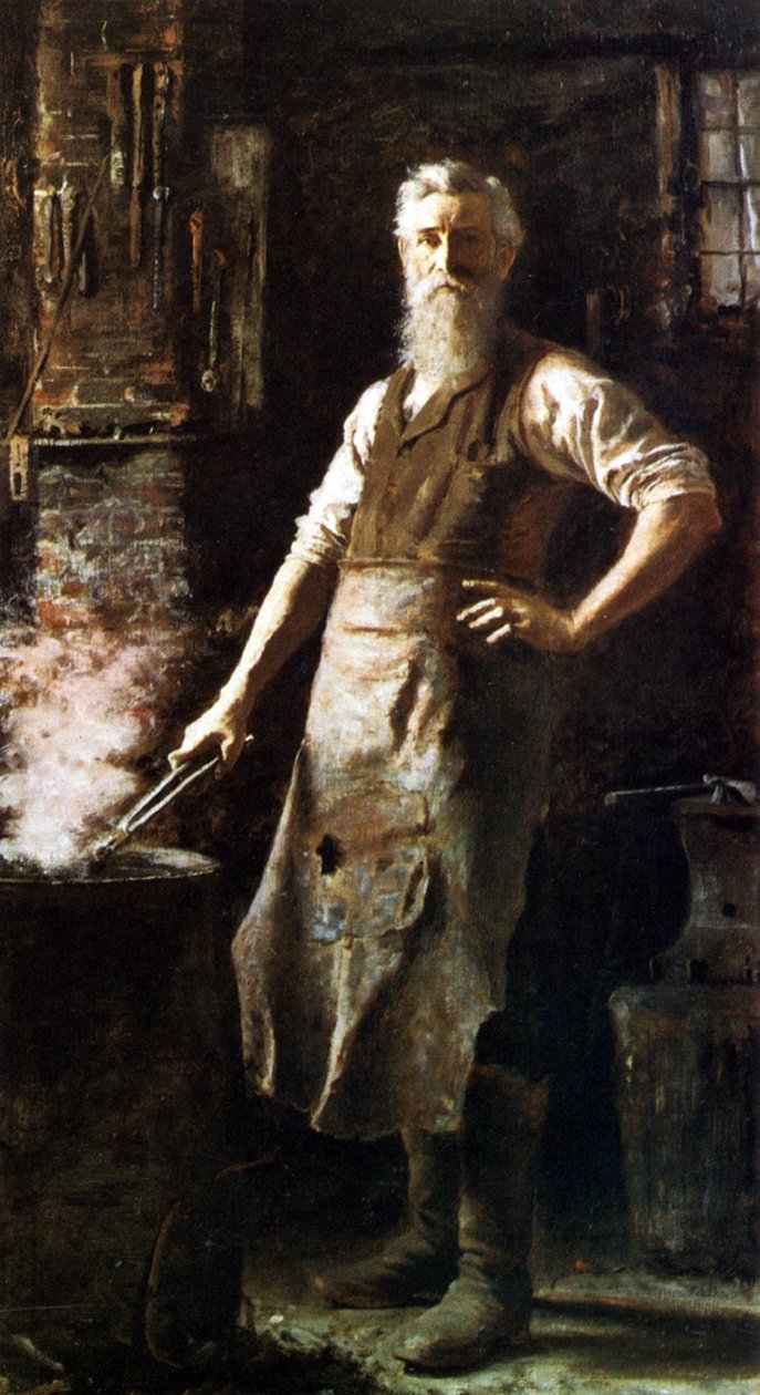 Vesnický kovář od Thomas Hovenden
