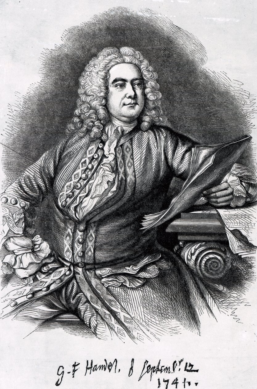 George Frederick Handel, 1749 (mezzotinta) od Thomas Hudson