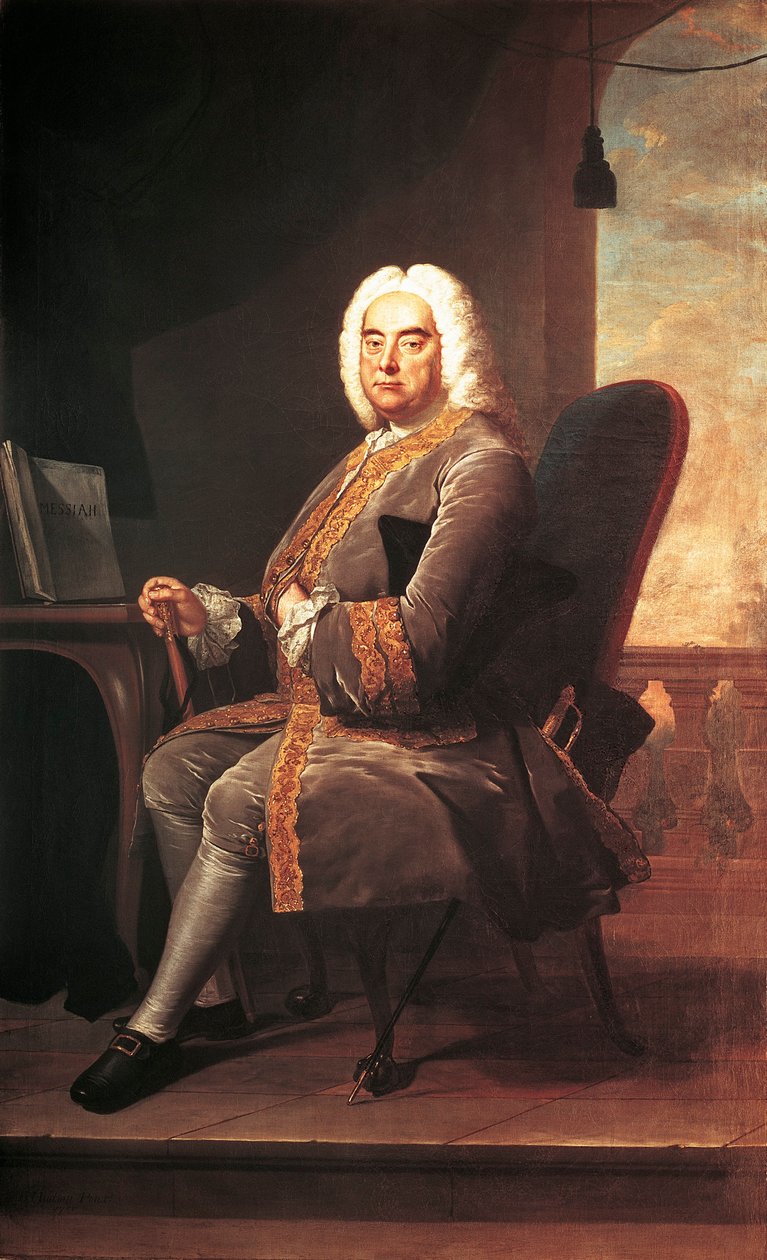 Portrét německo-anglického skladatele George Friderica Händela (1685-1759) od Thomas Hudson