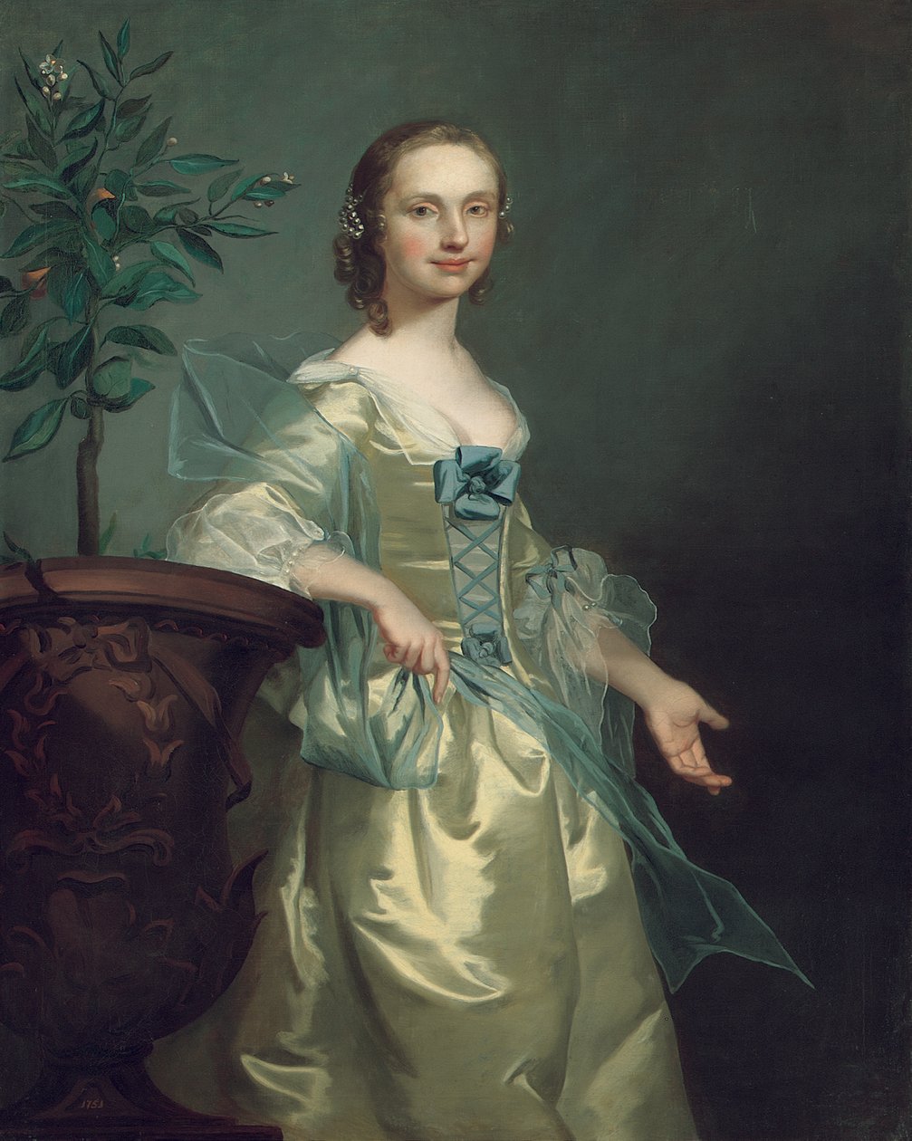 Portrét dámy, prý Isabella Courtenayová od Thomas Hudson