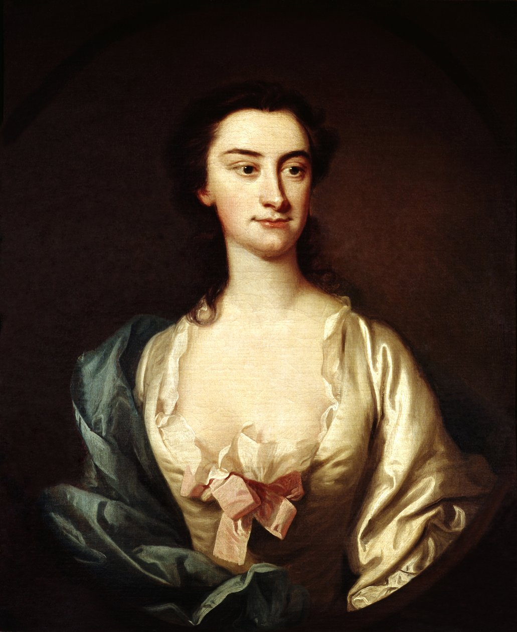 Portrét zpěvačky Susannah Maria Cibber, kolem roku 1745 od Thomas Hudson