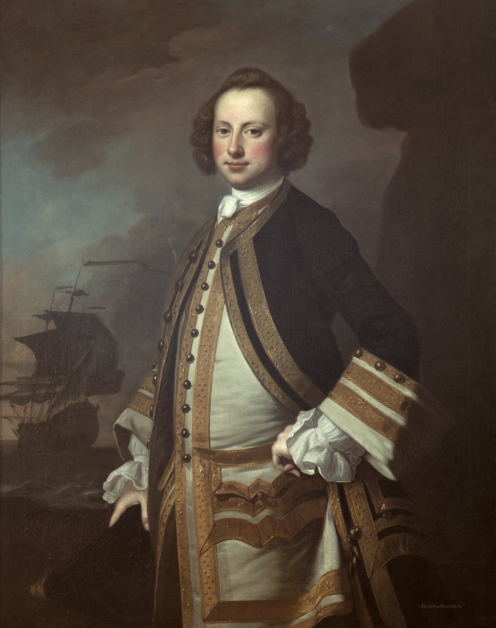 Sir George Pocock (1706-92) 1760 od Thomas Hudson