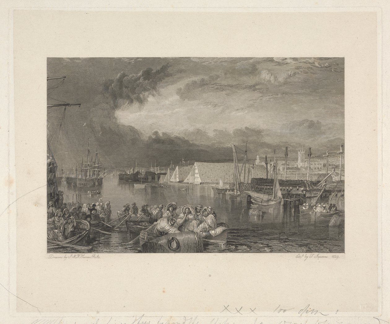 Devonport a loděnice, Devonshire od Thomas Jeavons