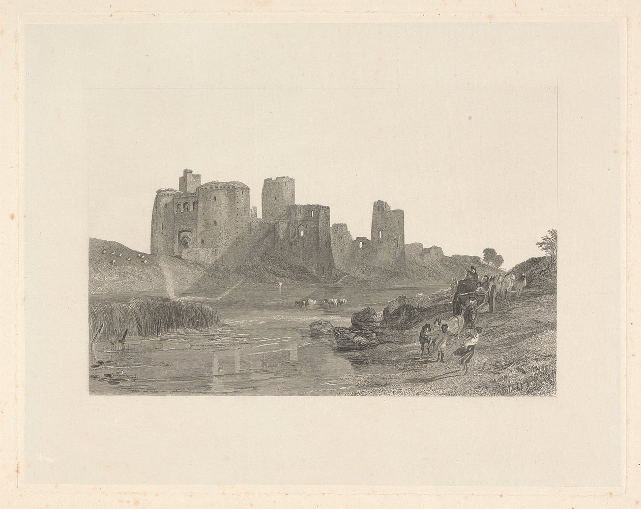 Kidwelly Castle, Jižní Wales od Thomas Jeavons