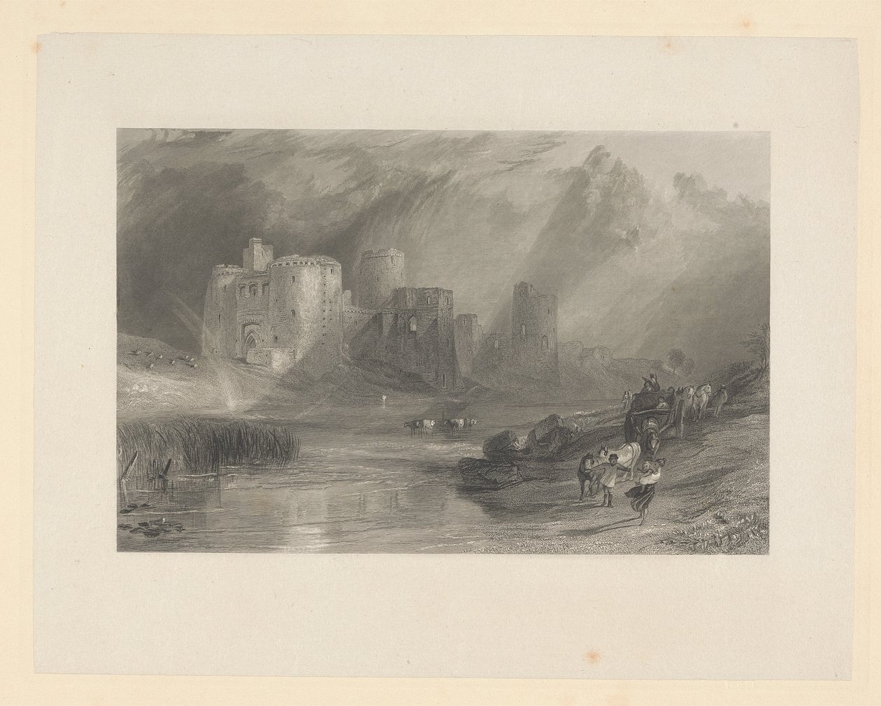 Kidwelly Castle, Jižní Wales od Thomas Jeavons