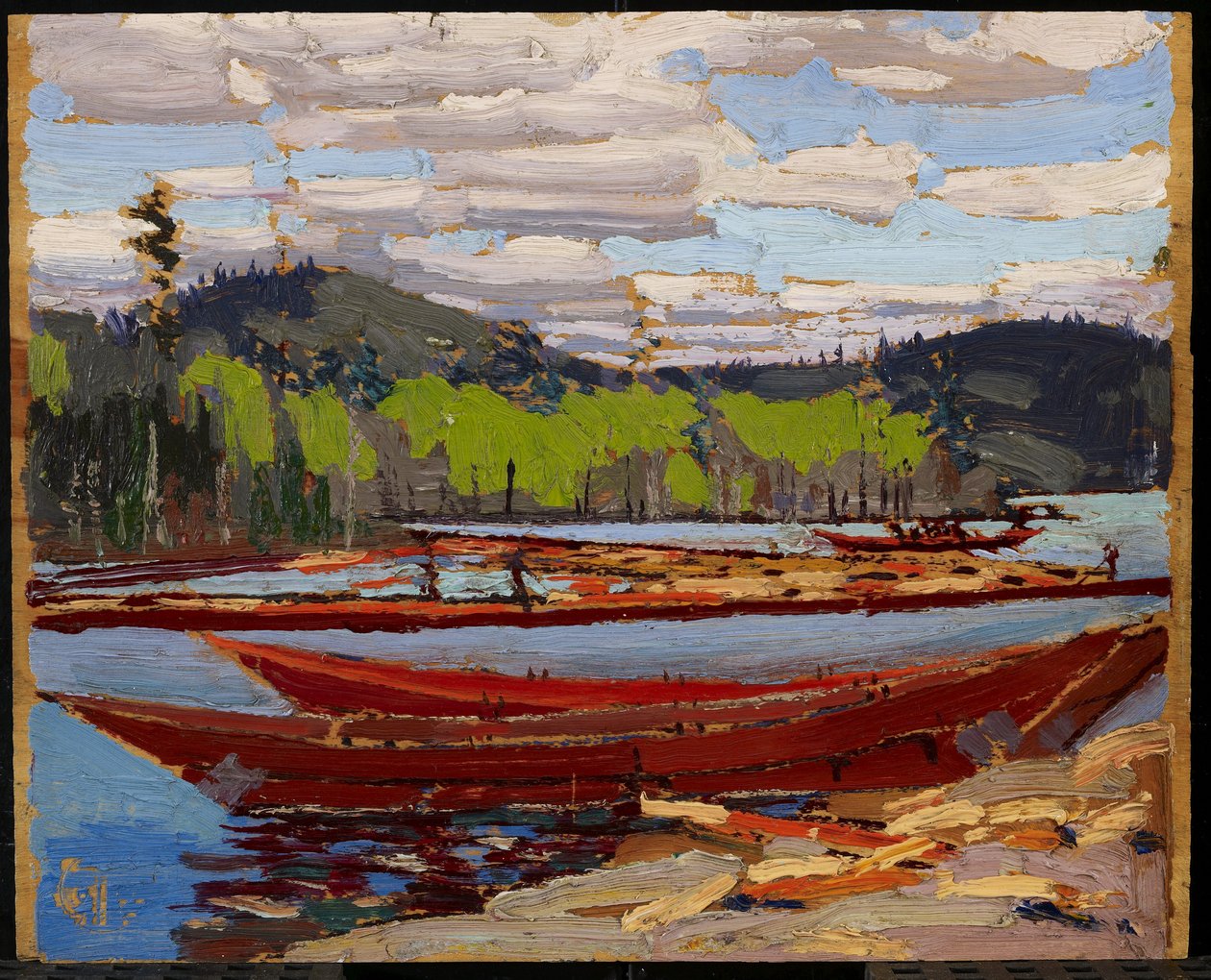 Lodě, léto 1916 od Tom Thomson