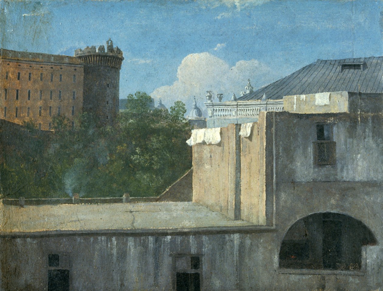 „Budovy v Neapoli se severovýchodní stranou“, 1782 od Thomas Jones