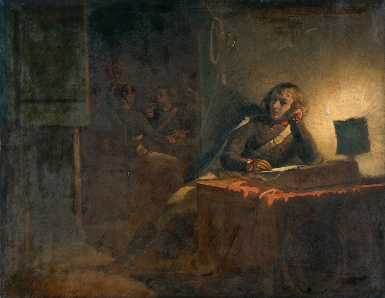 ‚Interiér s důstojníky britské armády‘, 1835-1882 od Thomas Jones Barker