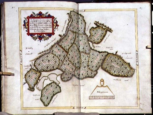 Archiv 5672 Mapa Tingewick v Buckinghamshire od Thomas Langdon