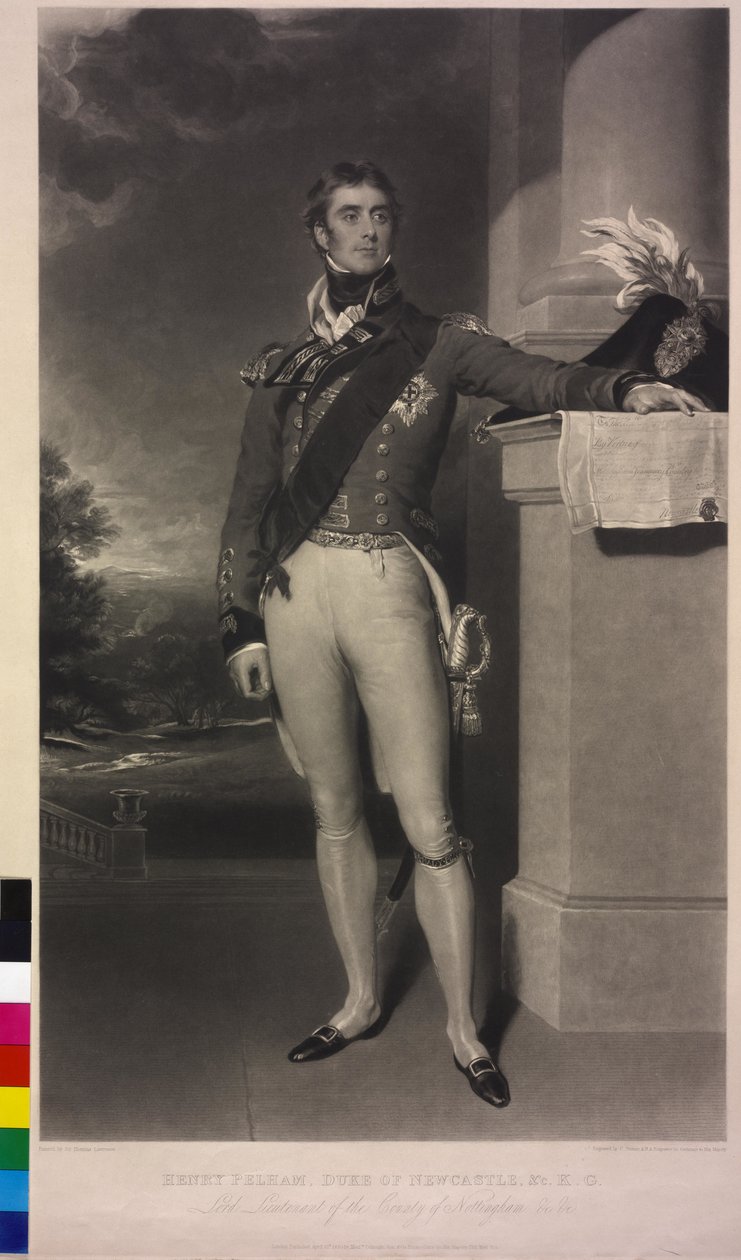 4. vévoda z Newcastle-under-Lyne Pelham-Clinton od Thomas Lawrence