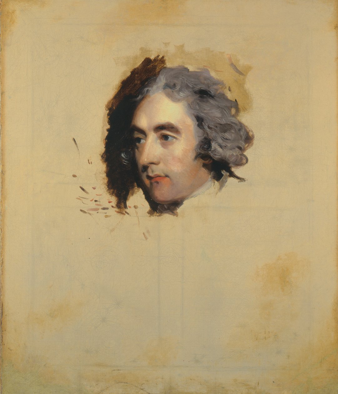 Portrét muže, možná William Eden, 1. lord Auckland, MP (1744-1814) (nedokončeno) od Thomas Lawrence