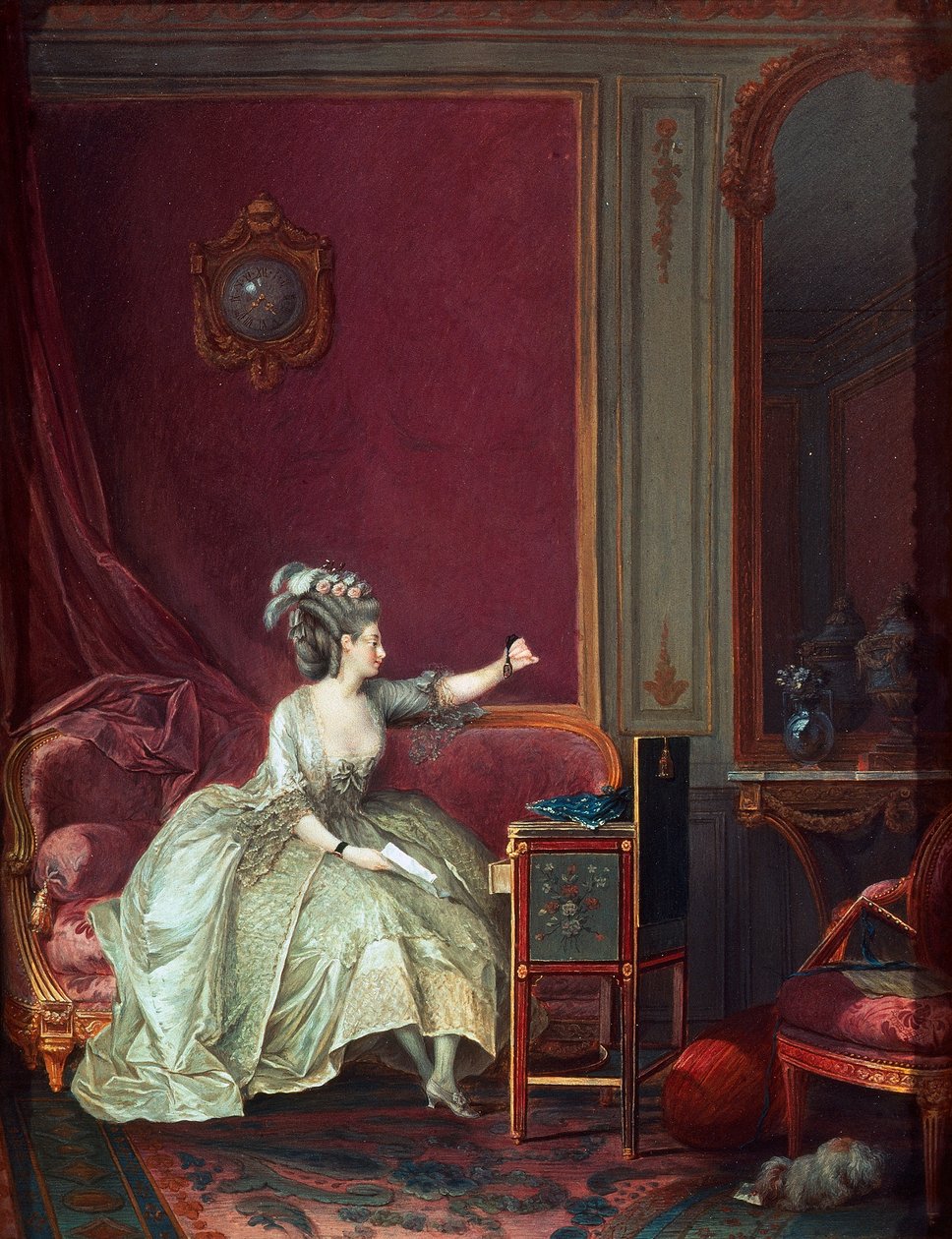 Útěcha nepřítomnosti, obraz sira Thomase Lawrence (1769-1830) od Thomas Lawrence