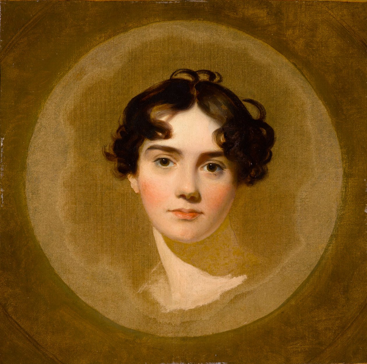 Hlava dívky, konec 18.-začátek 19. století (olej na plátně) od Thomas Lawrence