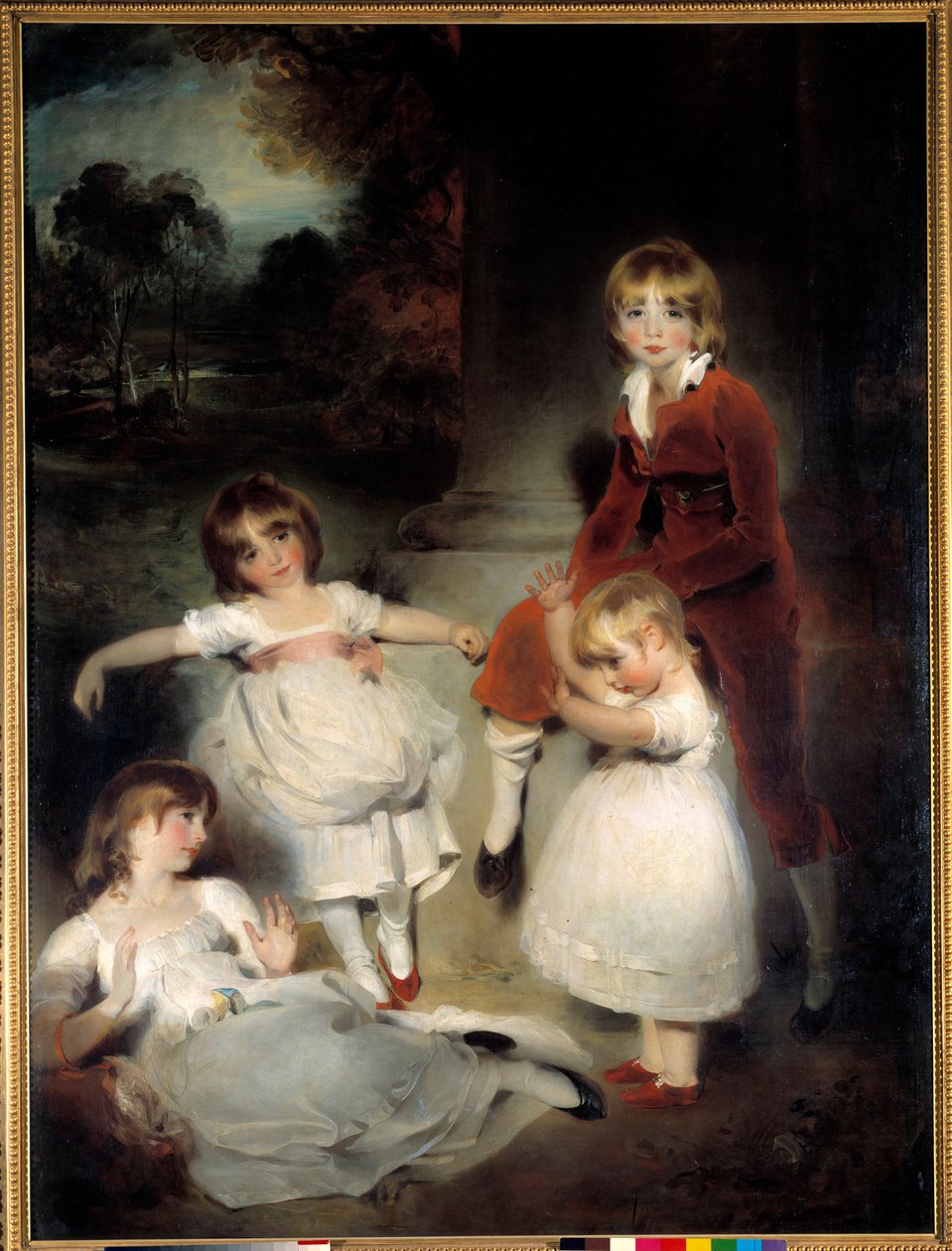 Děti Johna Angersteina. Obraz Sira Thomase Lawrence (1769-1830) Slunce 19. století. 1,95x1,46m. od Thomas Lawrence