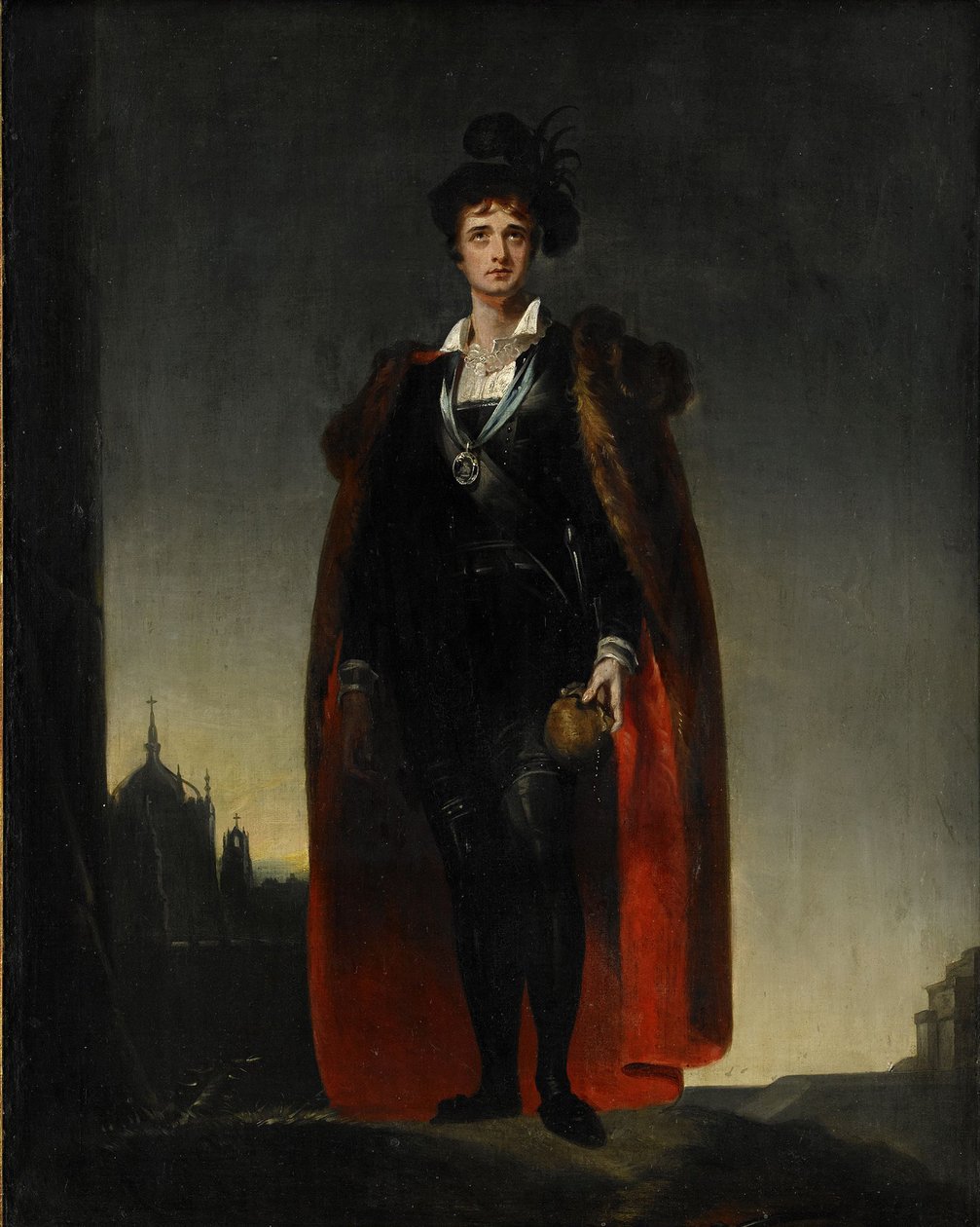 John Philip Kemble jako Hamlet od Thomas Lawrence