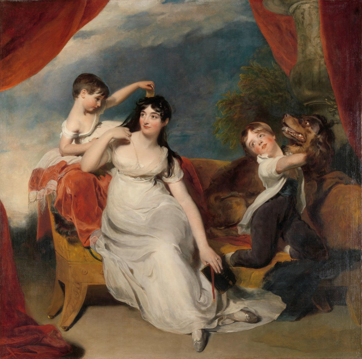 Maria Mathilda Bingham se dvěma svými dětmi Maria Mathilda Bingham, manželka Henryho Baringa, se dvěma svými dětmi, pravděpodobně Jamesem Bridgemanem a Annou Marií od Thomas Lawrence