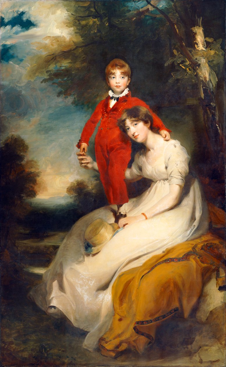 Rouva Charles Thellusson poikansa Charlesin kanssa (öljy kankaalle) od Thomas Lawrence