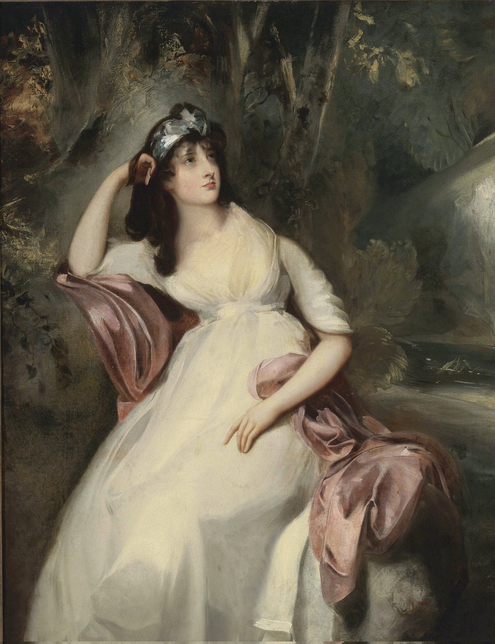 ""Portrét Sally Siddonsové (1775-1803)"" Obraz sira Thomase Lawrence (1769-1830) Soukromá sbírka od Thomas Lawrence