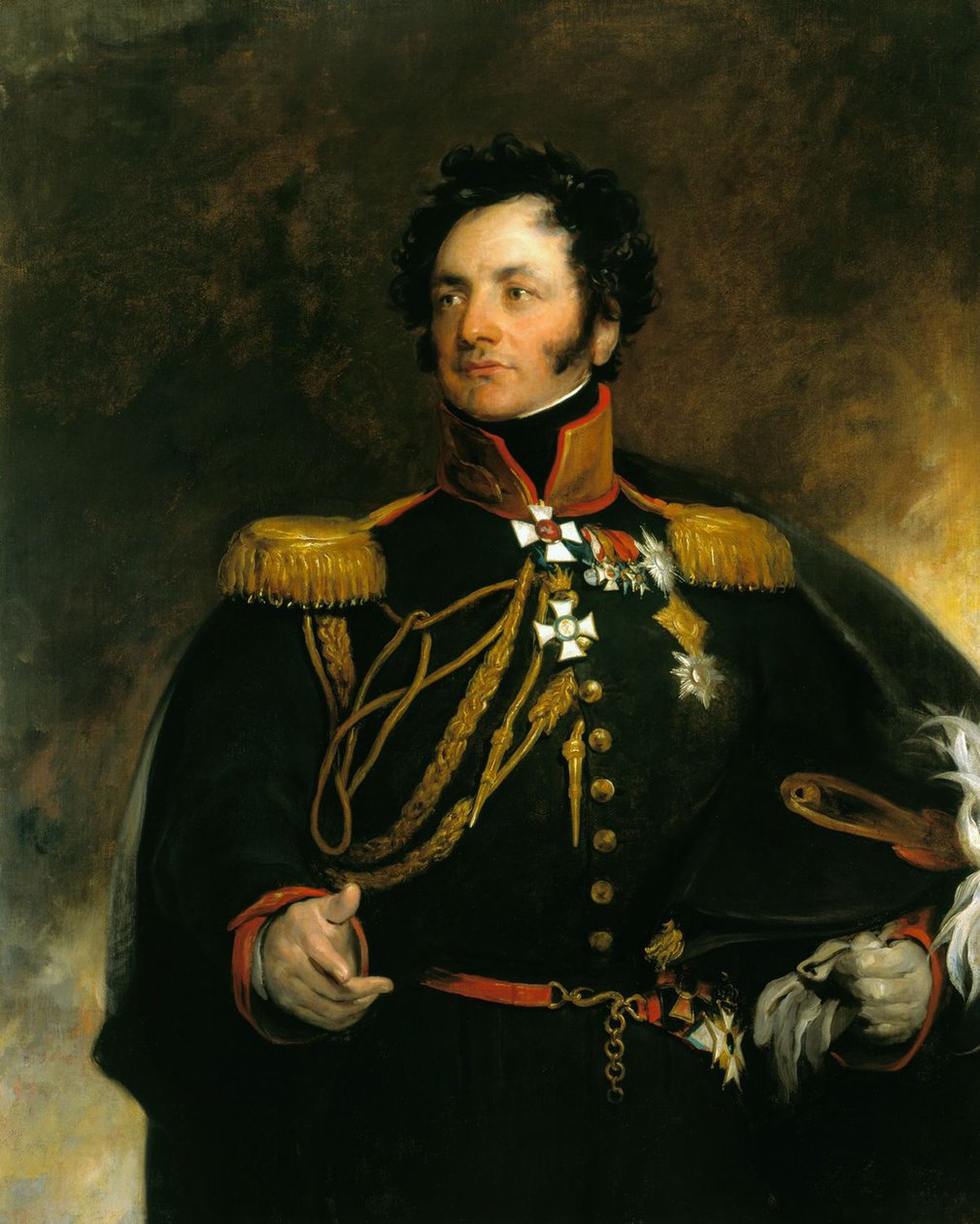Portrét generála Fjodora Petroviče Uvarova 1773-1824, 1818 od Thomas Lawrence