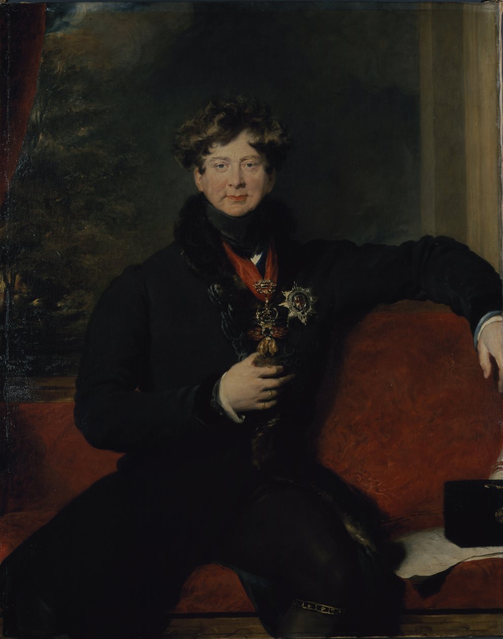 Portrét Jiřího IV. (olej na plátně) od Thomas Lawrence