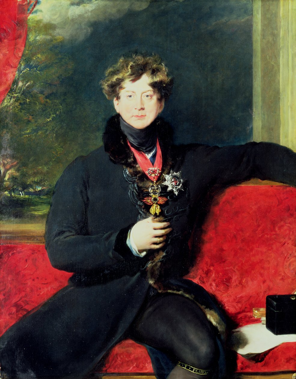 Portrét krále Jiřího IV od Thomas Lawrence