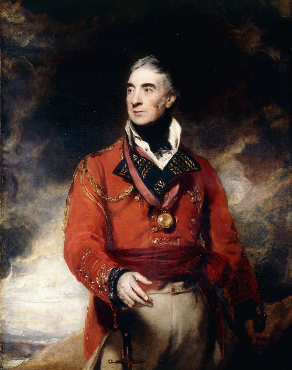 Portrét generálporučíka sira Thomase Grahama, K.B., později 1. barona Lynedocha od Thomas Lawrence