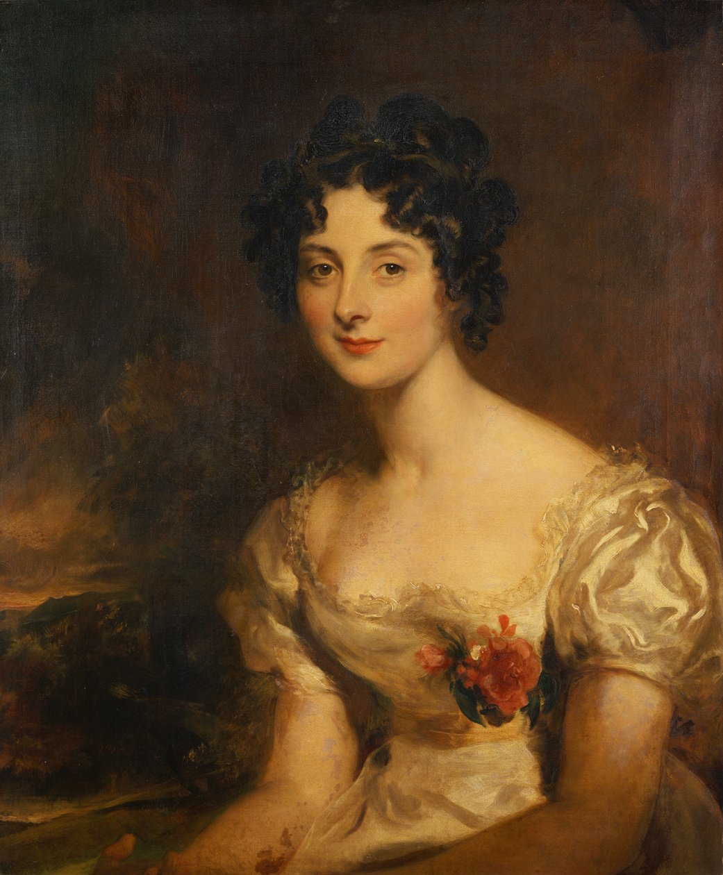 Portrét slečny Emily Maxwell (olej na plátně) od Thomas Lawrence