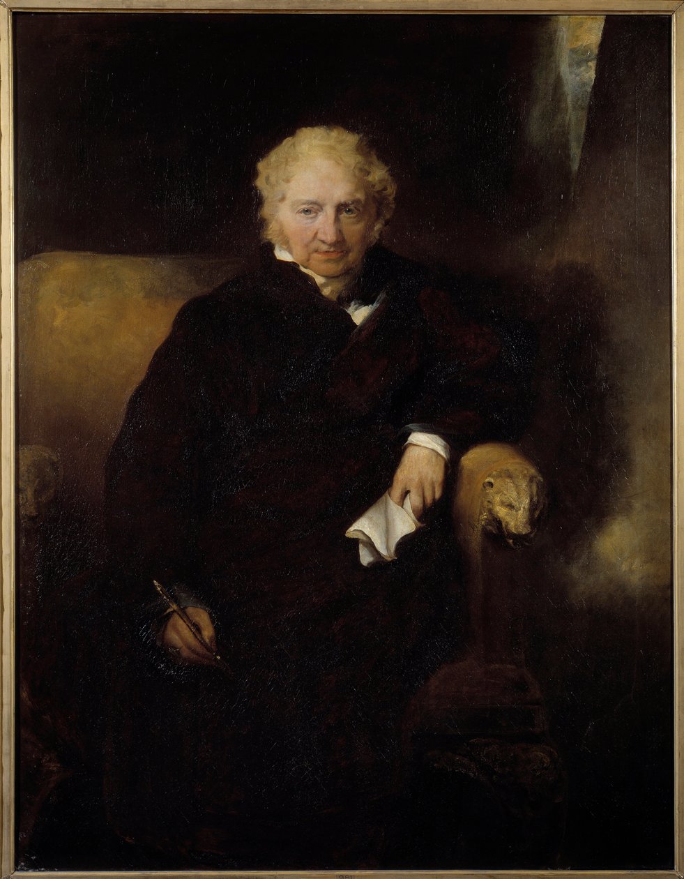 Portrét malíře Henriho Fussliho (nebo Fuseliho) (1741-1825) Obraz Sira Thomase Lawrence (1769-1830) 19. století Sun. 1042x1,09 m Bayonne, Musee Bonnat od Thomas Lawrence