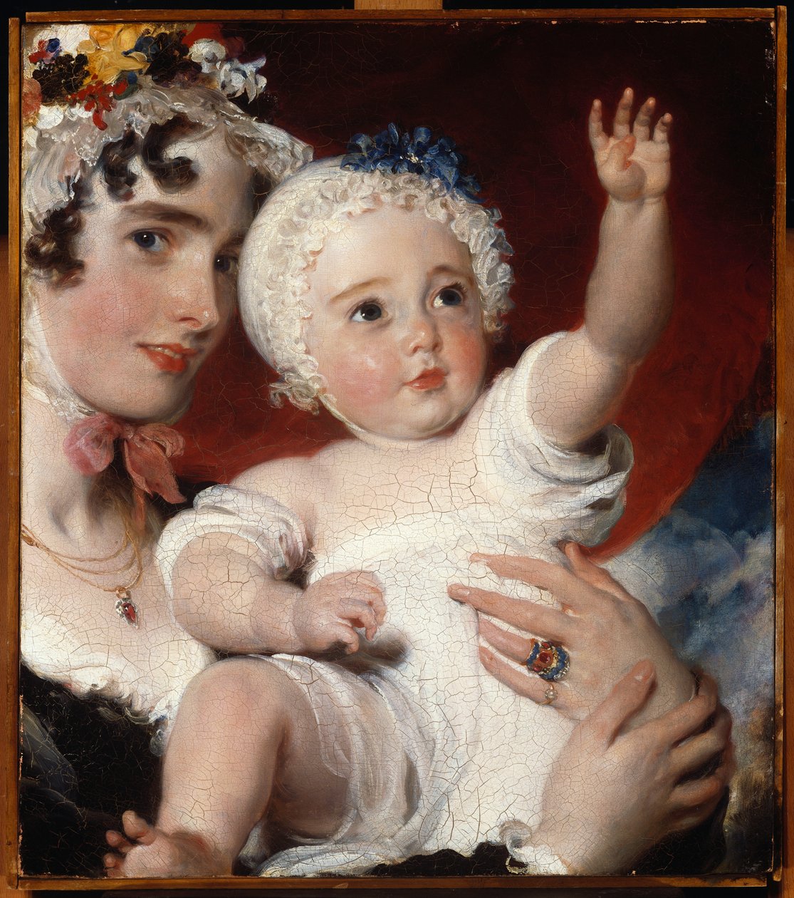 Priscilla, lady Burghesh, drží svého syna, Hon. George Fane, 1820 od Thomas Lawrence