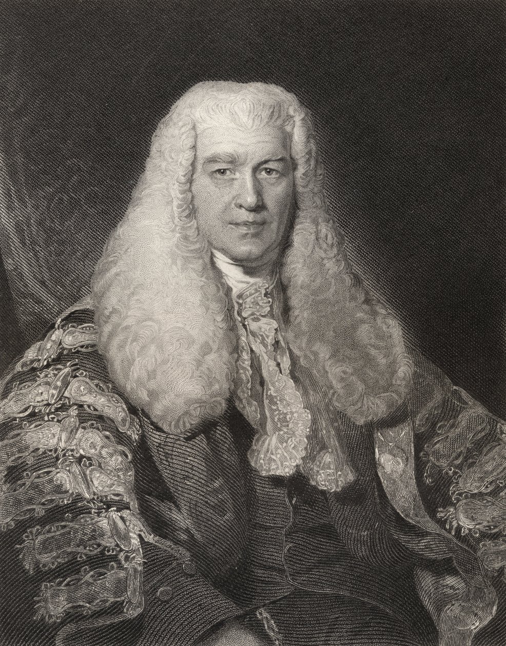 Sir Thomas Plumer, rytina H. Robinsona, z knihy "National Portrait Gallery, volume III", vydané kolem roku 1835. od Thomas Lawrence