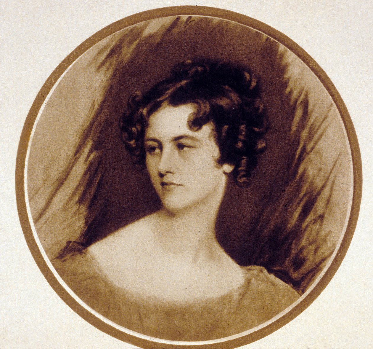 Rakouská aristokratka princezna Pauline de Metternich (rozená hraběnka Sandor von Szlavnicza 1836-1921), manželka prince Richarda Metternicha (velvyslanec v Paříži, kde měla literární salon), udávala tón v oblasti módy ve Vídni, kresba Th. od Thomas Lawrence
