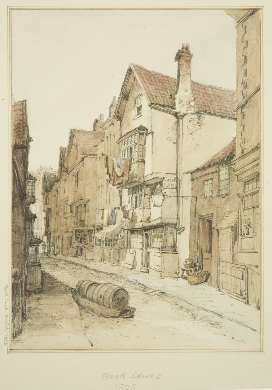 Back Street, při pohledu na sever od Thomas Leeson the Elder Rowbotham