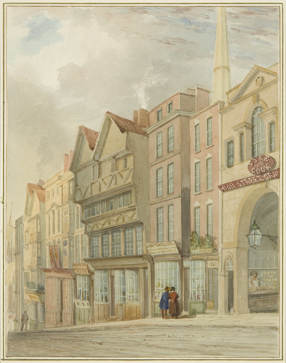 High Street s Market Gate od Thomas Leeson the Elder Rowbotham