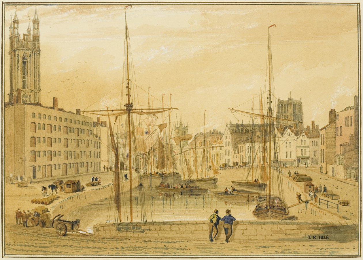 Pohled z Kamenného mostu, Head of Quay (St Giles
