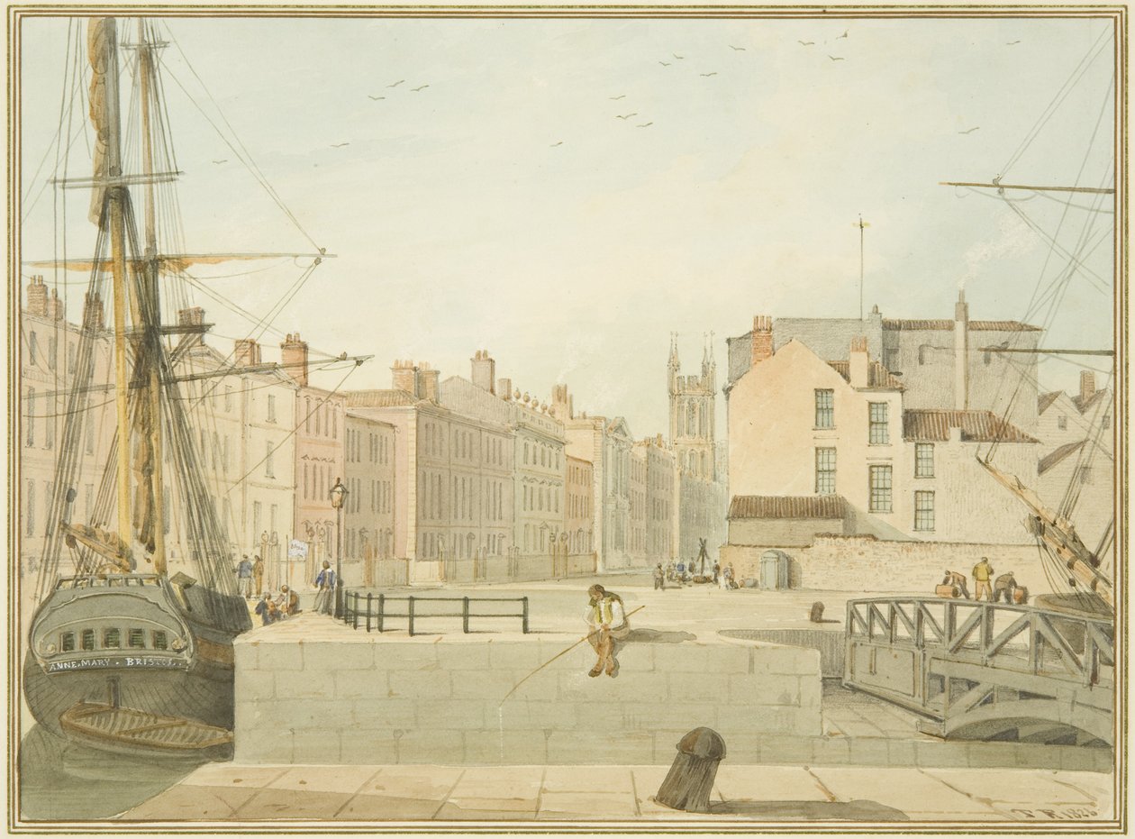 Pohled na Prince Street, Bristol od Thomas Leeson the Elder Rowbotham