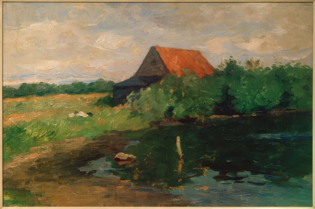Dům s červenou střechou od Thomas Ludwig Herbst