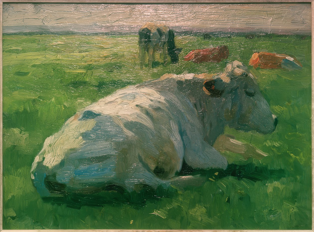 Ležící kráva od Thomas Ludwig Herbst