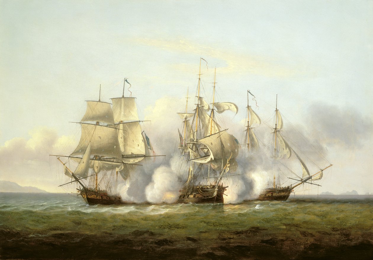 HMS Gore v akci s francouzskými brigy 