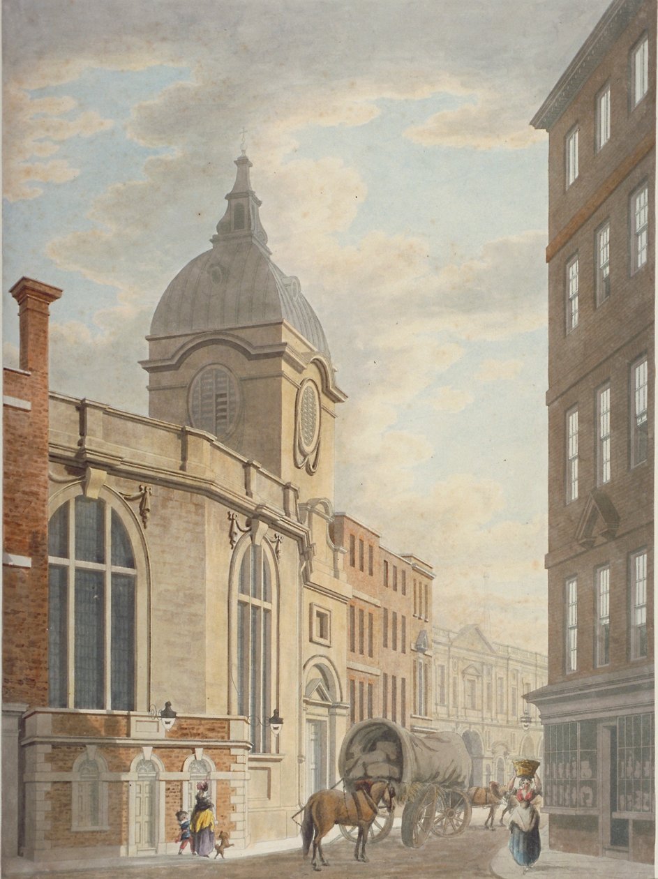 Kostel St Benet Fink, Threadneedle Street, City of London, 1797 od Thomas Malton II