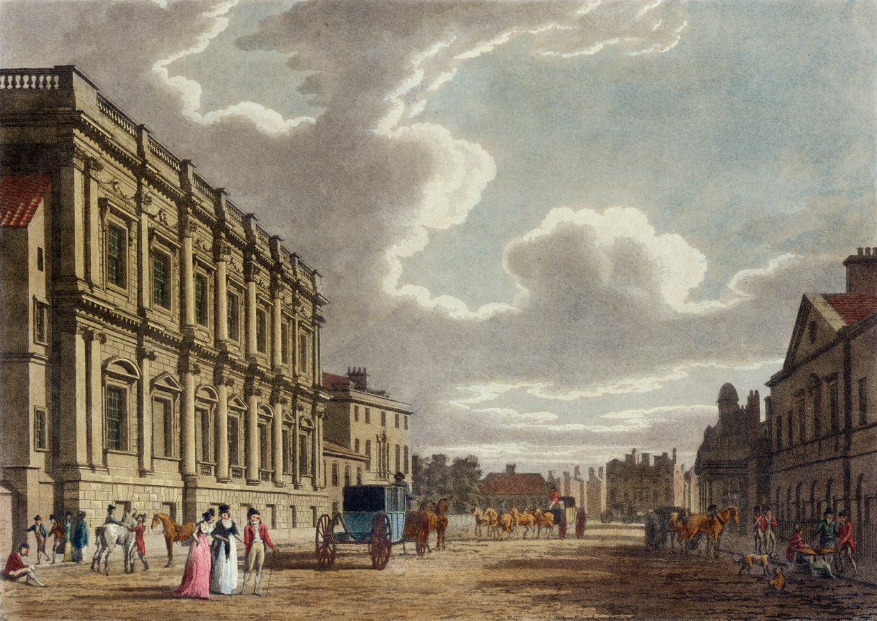 Whitehall, Westminster, Londýn, 1794 od Thomas Malton II